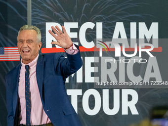 Robert F. Kennedy Jr. And Former U.S. Representative Tulsi Gabbard (HI-02) Speak At A Reclaim America Event In Madison, Wisconsin.(