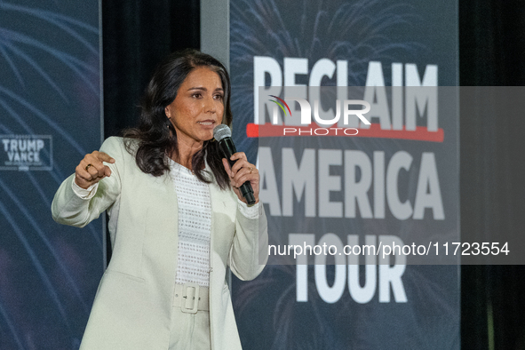 Robert F. Kennedy Jr. And Former U.S. Representative Tulsi Gabbard (HI-02) Speak At A Reclaim America Event In Madison, Wisconsin.