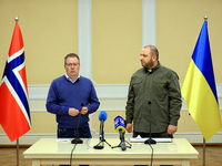 In Odesa, Ukraine, on October 30, 2024, the Minister of Defence of the Kingdom of Norway, Bjorn Arild Gram, and the Minister of Defence of U...