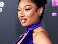 Megan Thee Stallion (Megan Jovon Ruth Pete) arrives at the Los Angeles Premiere Of Amazon Prime Video's 'Megan Thee Stallion: In Her Words'...