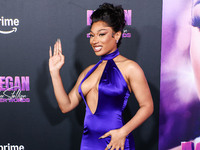 Megan Thee Stallion (Megan Jovon Ruth Pete) arrives at the Los Angeles Premiere Of Amazon Prime Video's 'Megan Thee Stallion: In Her Words'...