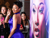 Megan Thee Stallion (Megan Jovon Ruth Pete) arrives at the Los Angeles Premiere Of Amazon Prime Video's 'Megan Thee Stallion: In Her Words'...