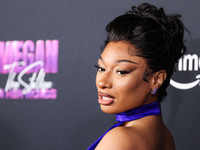 Megan Thee Stallion (Megan Jovon Ruth Pete) arrives at the Los Angeles Premiere Of Amazon Prime Video's 'Megan Thee Stallion: In Her Words'...