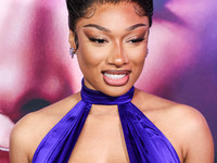 Megan Thee Stallion (Megan Jovon Ruth Pete) arrives at the Los Angeles Premiere Of Amazon Prime Video's 'Megan Thee Stallion: In Her Words'...