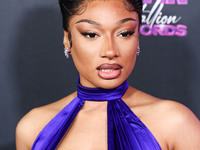 Megan Thee Stallion (Megan Jovon Ruth Pete) arrives at the Los Angeles Premiere Of Amazon Prime Video's 'Megan Thee Stallion: In Her Words'...