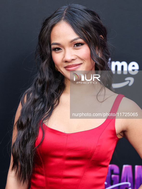 Jenn Tran arrives at the Los Angeles Premiere Of Amazon Prime Video's 'Megan Thee Stallion: In Her Words' held at the TCL Chinese Theatre IM...