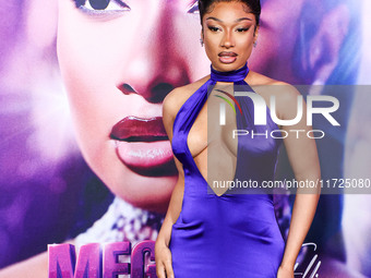 Megan Thee Stallion (Megan Jovon Ruth Pete) arrives at the Los Angeles Premiere Of Amazon Prime Video's 'Megan Thee Stallion: In Her Words'...