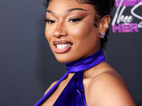 Megan Thee Stallion (Megan Jovon Ruth Pete) arrives at the Los Angeles Premiere Of Amazon Prime Video's 'Megan Thee Stallion: In Her Words'...