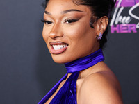 Megan Thee Stallion (Megan Jovon Ruth Pete) arrives at the Los Angeles Premiere Of Amazon Prime Video's 'Megan Thee Stallion: In Her Words'...