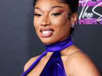 Megan Thee Stallion (Megan Jovon Ruth Pete) arrives at the Los Angeles Premiere Of Amazon Prime Video's 'Megan Thee Stallion: In Her Words'...