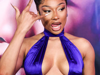 Megan Thee Stallion (Megan Jovon Ruth Pete) arrives at the Los Angeles Premiere Of Amazon Prime Video's 'Megan Thee Stallion: In Her Words'...