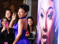 Megan Thee Stallion (Megan Jovon Ruth Pete) arrives at the Los Angeles Premiere Of Amazon Prime Video's 'Megan Thee Stallion: In Her Words'...