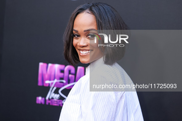 Rachel Lindsay arrives at the Los Angeles Premiere Of Amazon Prime Video's 'Megan Thee Stallion: In Her Words' held at the TCL Chinese Theat...