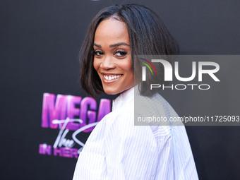 Rachel Lindsay arrives at the Los Angeles Premiere Of Amazon Prime Video's 'Megan Thee Stallion: In Her Words' held at the TCL Chinese Theat...