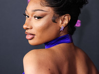 Megan Thee Stallion (Megan Jovon Ruth Pete) arrives at the Los Angeles Premiere Of Amazon Prime Video's 'Megan Thee Stallion: In Her Words'...