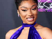 Megan Thee Stallion (Megan Jovon Ruth Pete) arrives at the Los Angeles Premiere Of Amazon Prime Video's 'Megan Thee Stallion: In Her Words'...