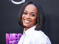 Rachel Lindsay arrives at the Los Angeles Premiere Of Amazon Prime Video's 'Megan Thee Stallion: In Her Words' held at the TCL Chinese Theat...