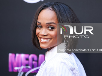 Rachel Lindsay arrives at the Los Angeles Premiere Of Amazon Prime Video's 'Megan Thee Stallion: In Her Words' held at the TCL Chinese Theat...