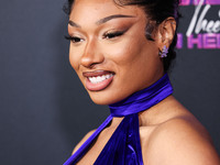 Megan Thee Stallion (Megan Jovon Ruth Pete) arrives at the Los Angeles Premiere Of Amazon Prime Video's 'Megan Thee Stallion: In Her Words'...