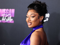 Megan Thee Stallion (Megan Jovon Ruth Pete) arrives at the Los Angeles Premiere Of Amazon Prime Video's 'Megan Thee Stallion: In Her Words'...