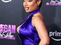 Megan Thee Stallion (Megan Jovon Ruth Pete) arrives at the Los Angeles Premiere Of Amazon Prime Video's 'Megan Thee Stallion: In Her Words'...