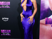 Megan Thee Stallion (Megan Jovon Ruth Pete) arrives at the Los Angeles Premiere Of Amazon Prime Video's 'Megan Thee Stallion: In Her Words'...