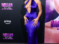 Megan Thee Stallion (Megan Jovon Ruth Pete) arrives at the Los Angeles Premiere Of Amazon Prime Video's 'Megan Thee Stallion: In Her Words'...