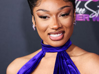 Megan Thee Stallion (Megan Jovon Ruth Pete) arrives at the Los Angeles Premiere Of Amazon Prime Video's 'Megan Thee Stallion: In Her Words'...