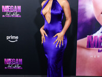 Megan Thee Stallion (Megan Jovon Ruth Pete) arrives at the Los Angeles Premiere Of Amazon Prime Video's 'Megan Thee Stallion: In Her Words'...