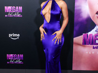 Megan Thee Stallion (Megan Jovon Ruth Pete) arrives at the Los Angeles Premiere Of Amazon Prime Video's 'Megan Thee Stallion: In Her Words'...