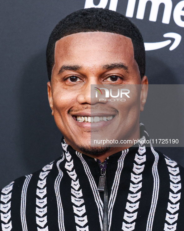 Cory Hardrict arrives at the Los Angeles Premiere Of Amazon Prime Video's 'Megan Thee Stallion: In Her Words' held at the TCL Chinese Theatr...