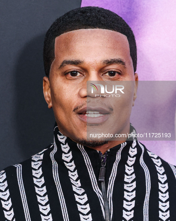 Cory Hardrict arrives at the Los Angeles Premiere Of Amazon Prime Video's 'Megan Thee Stallion: In Her Words' held at the TCL Chinese Theatr...