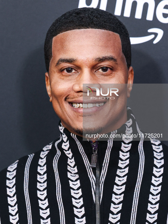 Cory Hardrict arrives at the Los Angeles Premiere Of Amazon Prime Video's 'Megan Thee Stallion: In Her Words' held at the TCL Chinese Theatr...