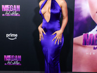 Megan Thee Stallion (Megan Jovon Ruth Pete) arrives at the Los Angeles Premiere Of Amazon Prime Video's 'Megan Thee Stallion: In Her Words'...