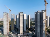 A building under construction by China Overseas Property is for sale in Qingjiangpu district, Huai 'an city, Jiangsu province, on October 31...