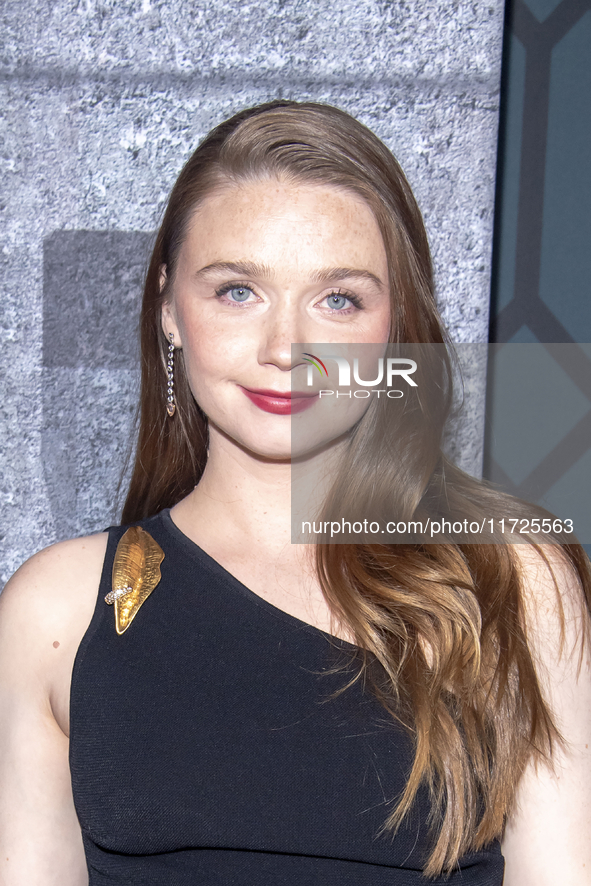 Jessica Barden attends the world premiere of HBO's ''Dune: Prophecy'' at Jazz at Lincoln Center in New York, USA, on October 30, 2024. 