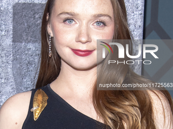 Jessica Barden attends the world premiere of HBO's ''Dune: Prophecy'' at Jazz at Lincoln Center in New York, USA, on October 30, 2024. (