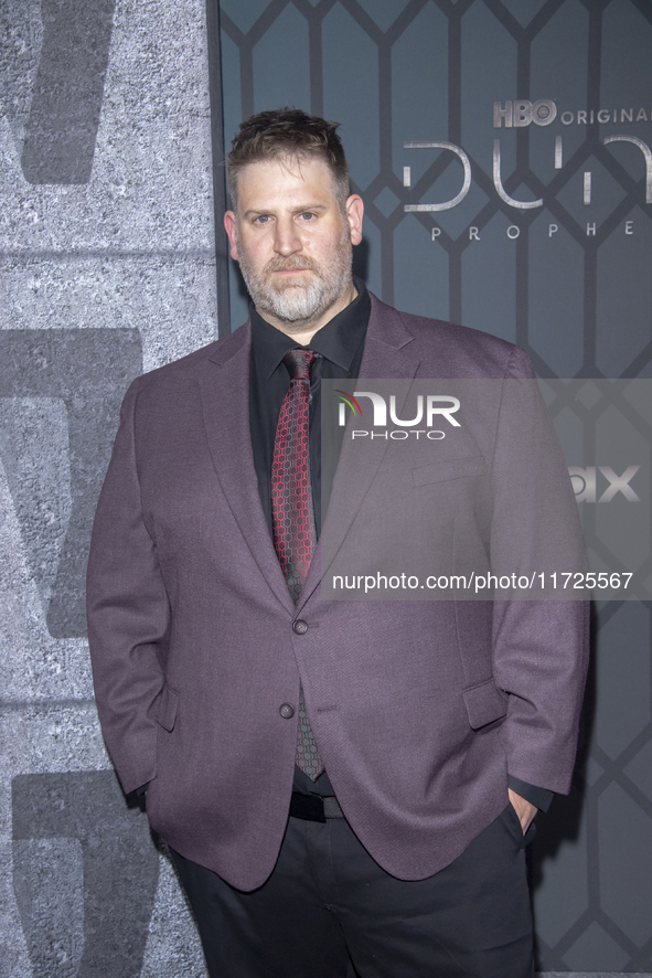 Jordan Goldberg attends the world premiere of HBO's ''Dune: Prophecy'' at Jazz at Lincoln Center in New York, USA, on October 30, 2024. 