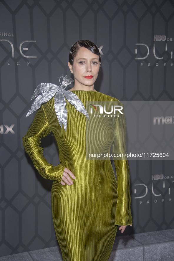 Jodhi May attends the world premiere of HBO's ''Dune: Prophecy'' at Jazz at Lincoln Center in New York, USA, on October 30, 2024. 