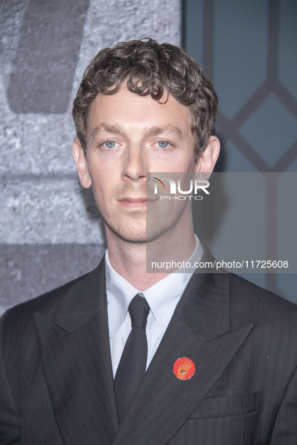 Edward Davis attends the world premiere of HBO's ''Dune: Prophecy'' at Jazz at Lincoln Center in New York, USA, on October 30, 2024. 