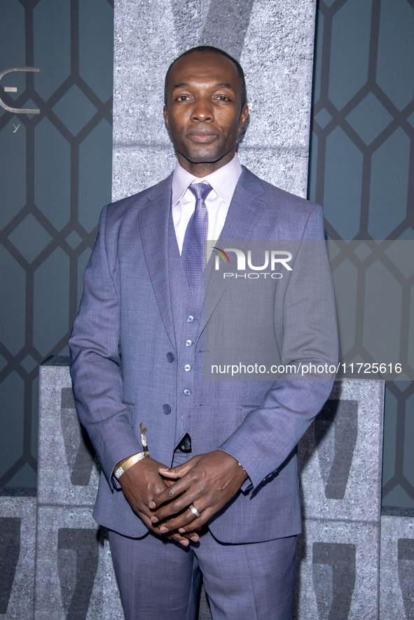 Jamie Hector attends the world premiere of HBO's ''Dune: Prophecy'' at Jazz at Lincoln Center in New York, USA, on October 30, 2024. 