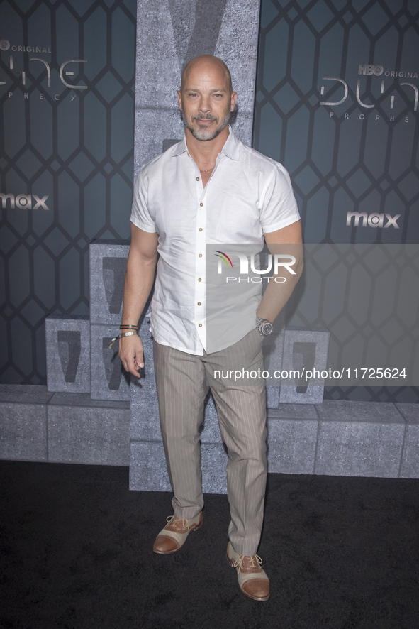 Berto Colon attends the world premiere of HBO's ''Dune: Prophecy'' at Jazz at Lincoln Center in New York, New York, USA, on October 30, 2024...