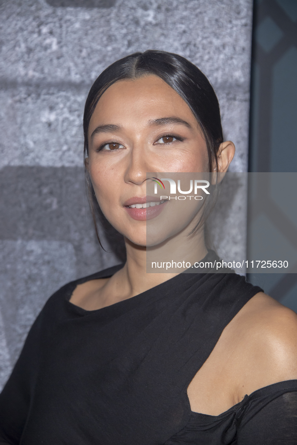 Aoife Hinds attends the world premiere of HBO's ''Dune: Prophecy'' at Jazz at Lincoln Center in New York, USA, on October 30, 2024. 