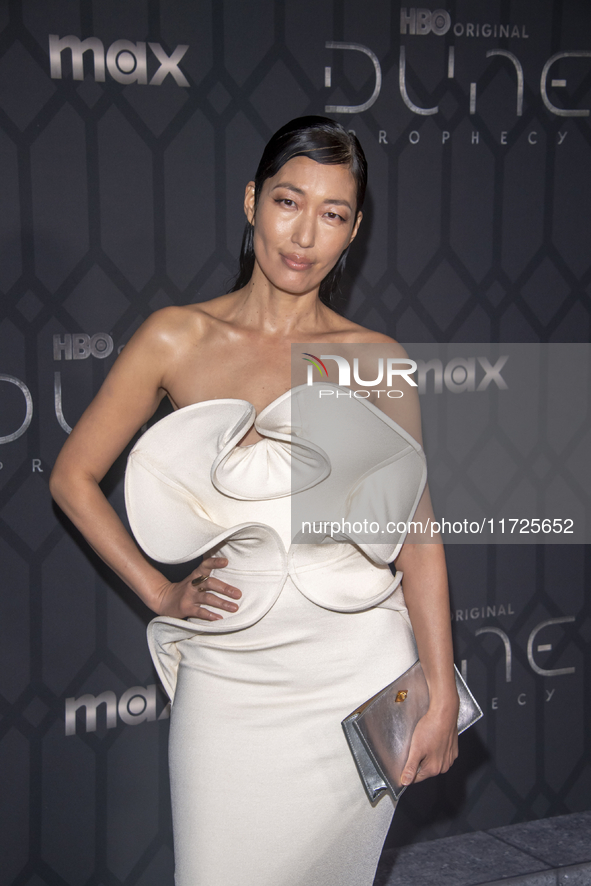 HBO's ''Dune: Prophecy'' world premiere takes place in New York, USA, on October 30, 2024. Jihae attends the event at Jazz at Lincoln Center...