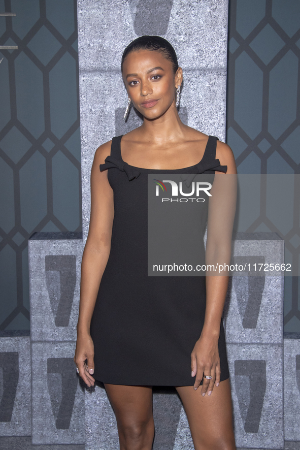 Shalom Brune-Franklin attends the world premiere of HBO's ''Dune: Prophecy'' at Jazz at Lincoln Center in New York, USA, on October 30, 2024...