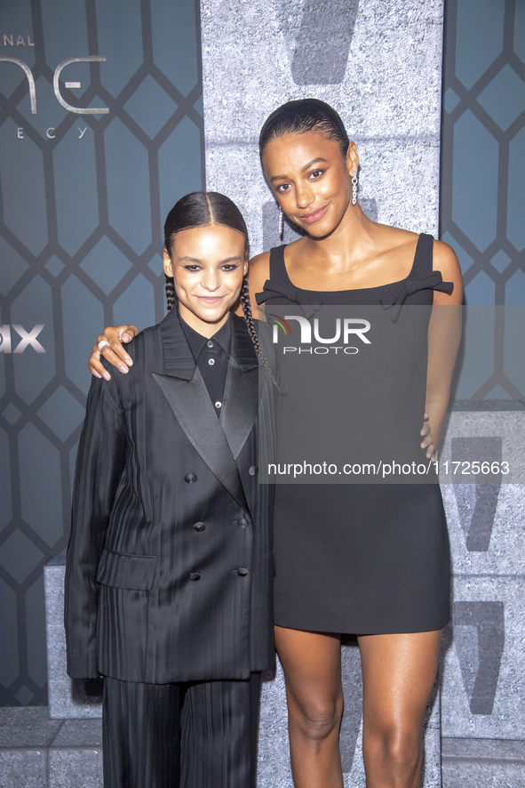 Chloe Lea and Shalom Brune-Franklin attend the world premiere of HBO's ''Dune: Prophecy'' at Jazz at Lincoln Center in New York, New York, U...