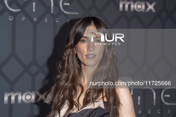 Sarah-Sofie Boussnina attends the world premiere of HBO's ''Dune: Prophecy'' at Jazz at Lincoln Center in New York, USA, on October 30, 2024...