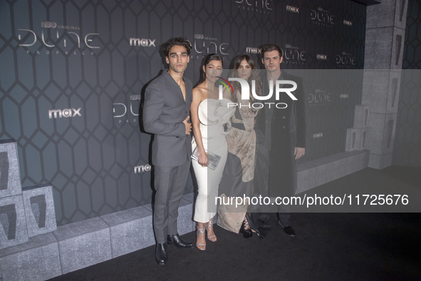 HBO's ''Dune: Prophecy'' world premiere takes place in New York, USA, on October 30, 2024. Josh Heuston, Jihae, Sarah-Sofie Boussnina, and C...