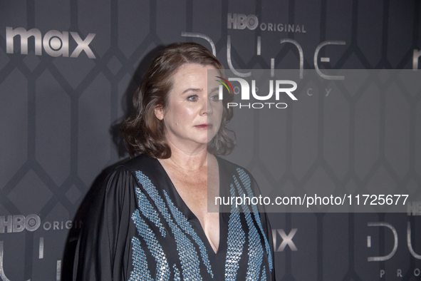 Emily Watson attends the world premiere of HBO's ''Dune: Prophecy'' at Jazz at Lincoln Center in New York, New York, USA, on October 30, 202...