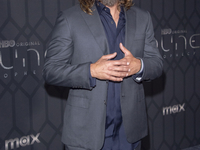 Travis Fimmel attends the world premiere of HBO's ''Dune: Prophecy'' at Jazz at Lincoln Center in New York, USA, on October 30, 2024. (